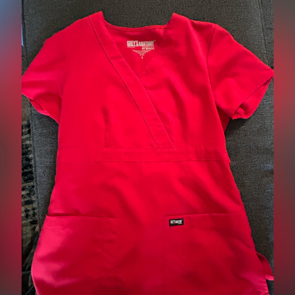 Grey’s Anatomy women’s scrub top.